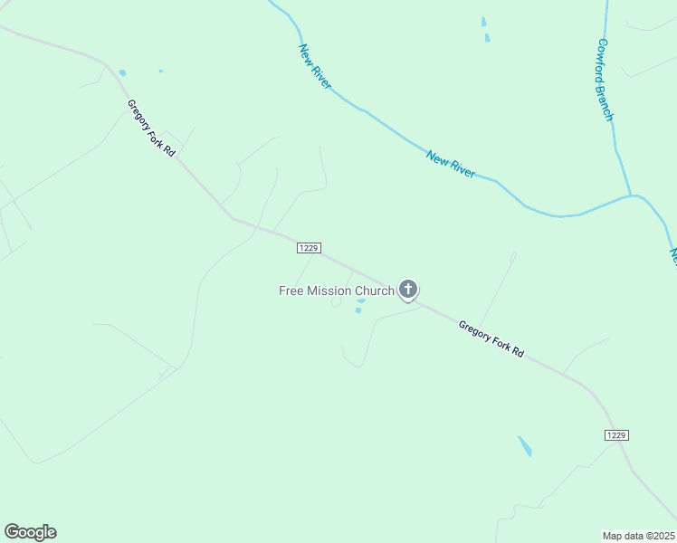 map of restaurants, bars, coffee shops, grocery stores, and more near 1057 Gregory Fork Road in Richlands
