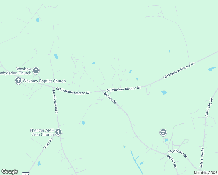 map of restaurants, bars, coffee shops, grocery stores, and more near 7718 Old Waxhaw Monroe Road in Waxhaw