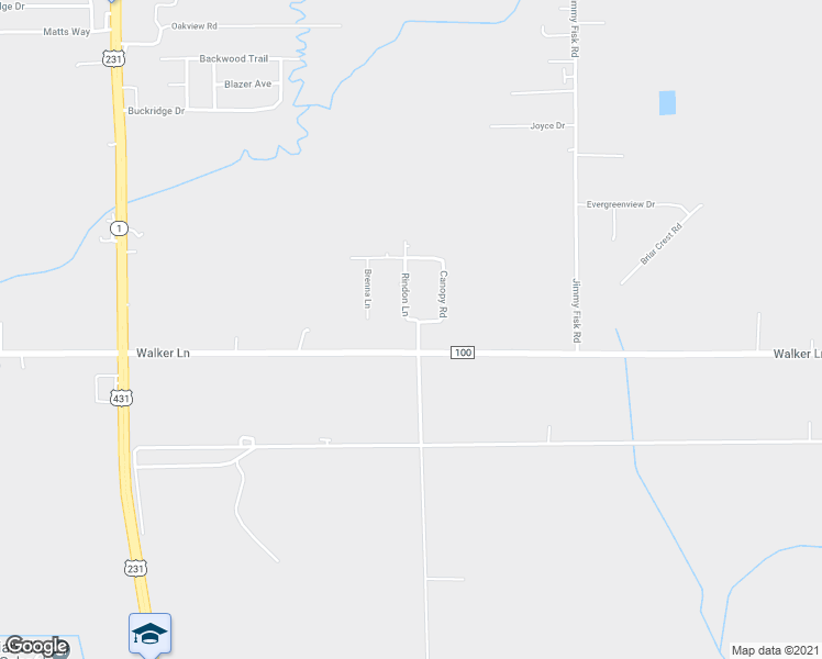 map of restaurants, bars, coffee shops, grocery stores, and more near 102 Stoney Knoll Drive in Hazel Green