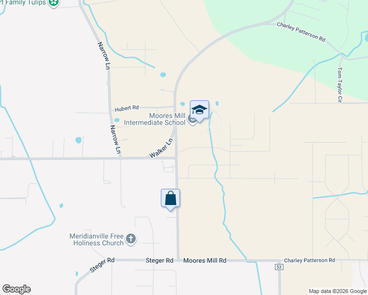 map of restaurants, bars, coffee shops, grocery stores, and more near 153 Shed Road in New Market