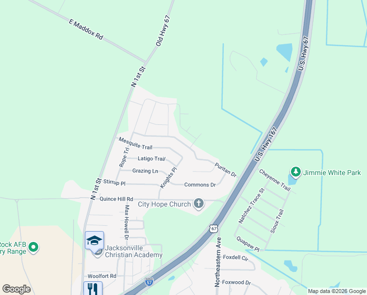 map of restaurants, bars, coffee shops, grocery stores, and more near 1305 Puritan Drive in Jacksonville