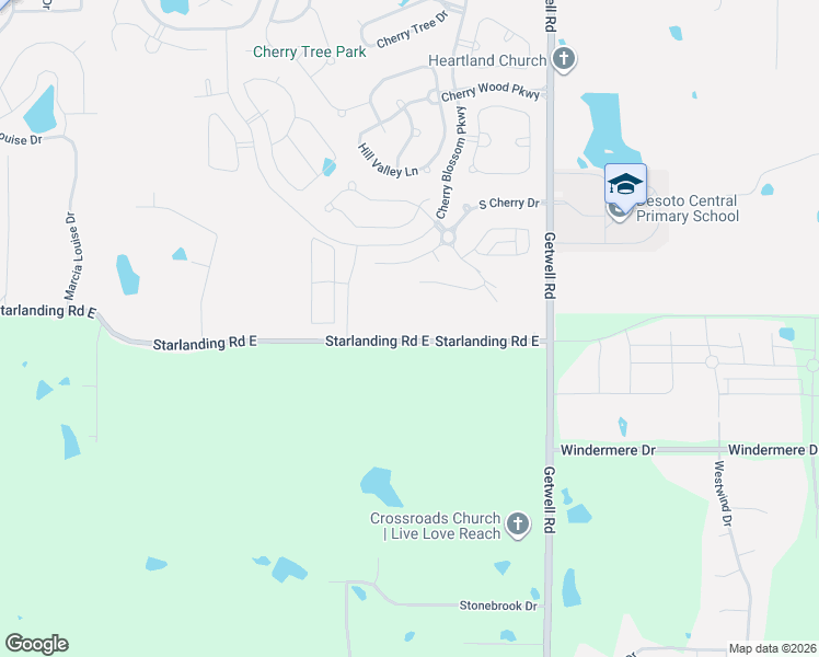 map of restaurants, bars, coffee shops, grocery stores, and more near 2690 Star Landing Road East in Southaven