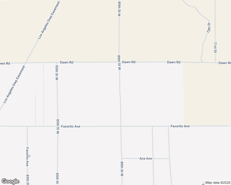 map of restaurants, bars, coffee shops, grocery stores, and more near 80th Street West in Rosamond