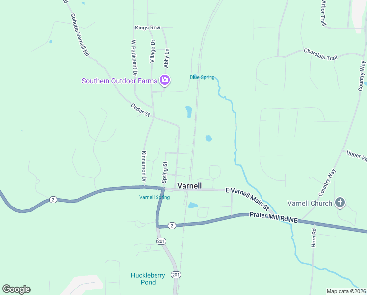 map of restaurants, bars, coffee shops, grocery stores, and more near 401 Cedar Street in Dalton