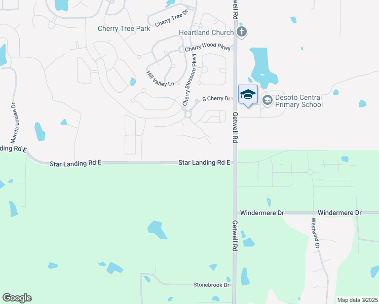 map of restaurants, bars, coffee shops, grocery stores, and more near 2782 Star Landing Road East in Southaven