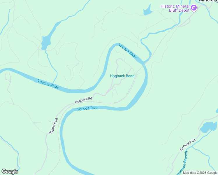 map of restaurants, bars, coffee shops, grocery stores, and more near 83 Riverview Circle in Blue Ridge