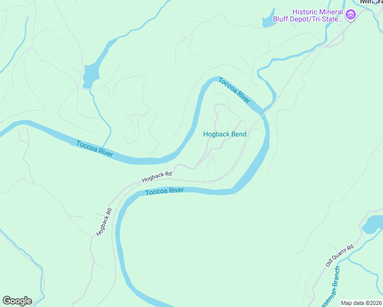 map of restaurants, bars, coffee shops, grocery stores, and more near 83 Riverview Circle in Blue Ridge