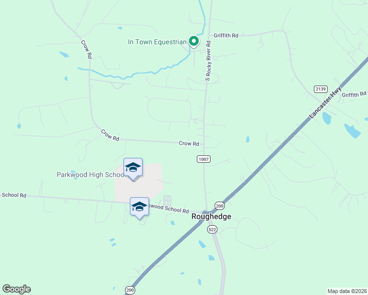 map of restaurants, bars, coffee shops, grocery stores, and more near 3115 Crow Road in Monroe