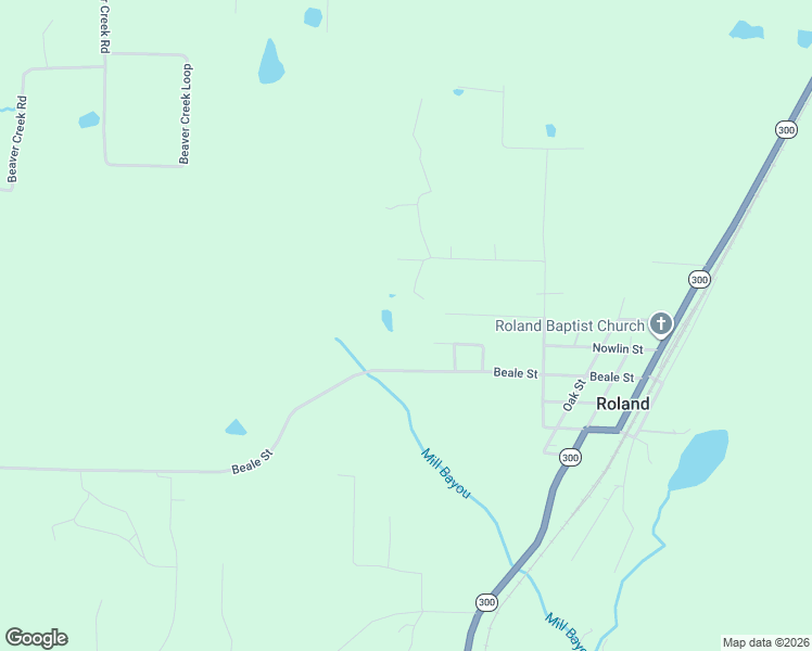 map of restaurants, bars, coffee shops, grocery stores, and more near 16222 Graves Street in Roland