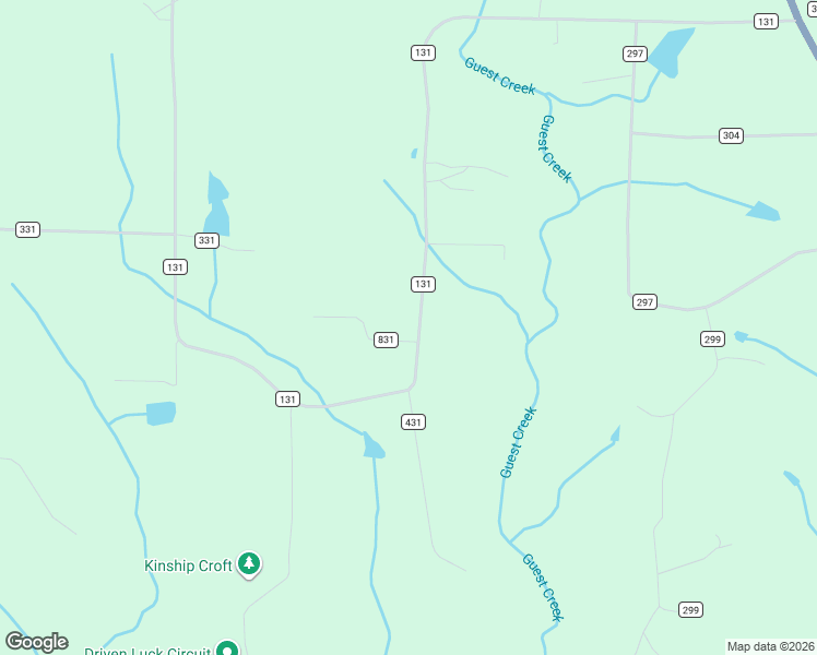 map of restaurants, bars, coffee shops, grocery stores, and more near 48 County Road 831 in Bryant