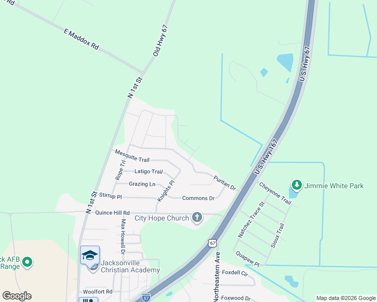 map of restaurants, bars, coffee shops, grocery stores, and more near 1305 Puritan Drive in Jacksonville