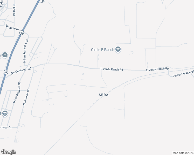 map of restaurants, bars, coffee shops, grocery stores, and more near 24760 North Rj Way in Paulden