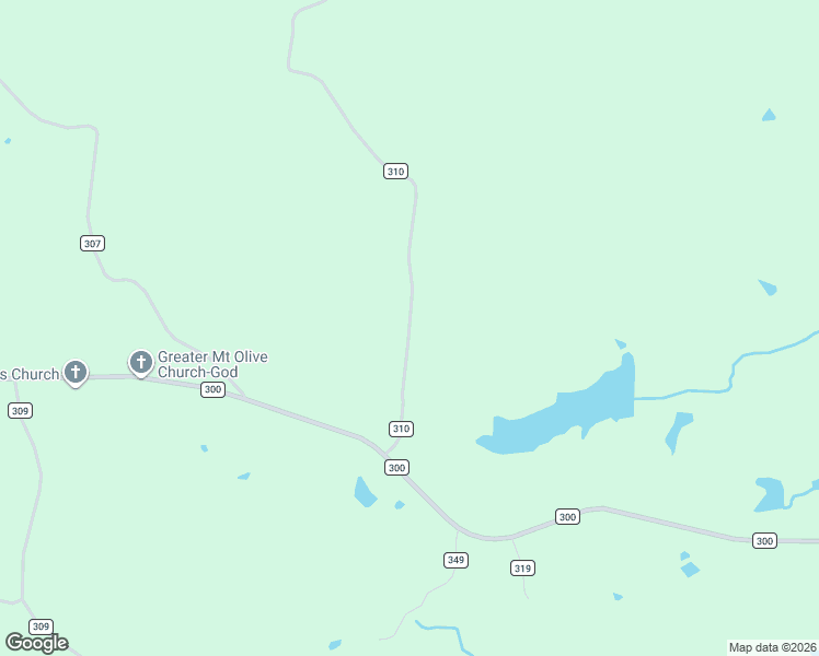 map of restaurants, bars, coffee shops, grocery stores, and more near 401 County Road 310 in Tiplersville