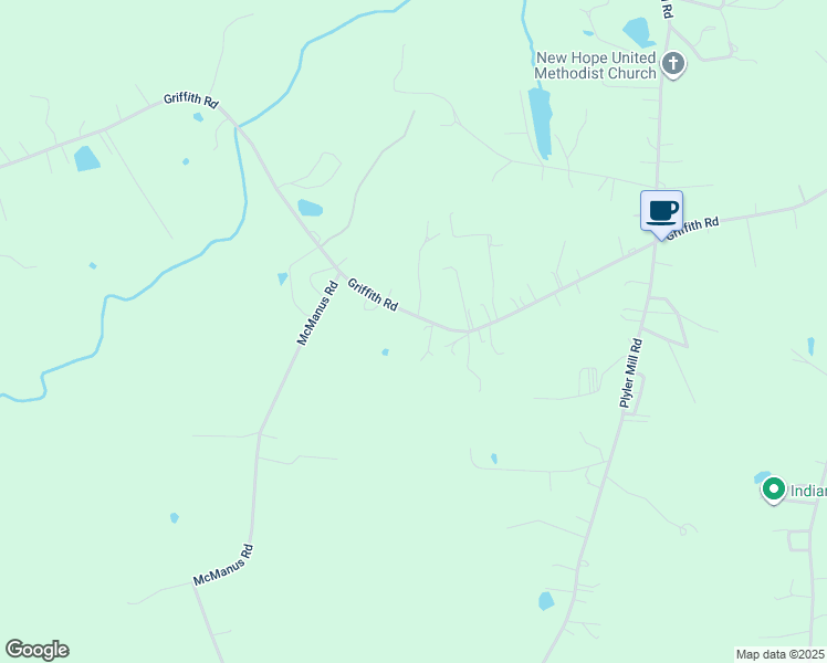map of restaurants, bars, coffee shops, grocery stores, and more near 4605 Griffith Road in Monroe