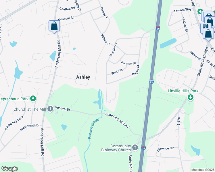 map of restaurants, bars, coffee shops, grocery stores, and more near 4754 Worden Drive in Spartanburg