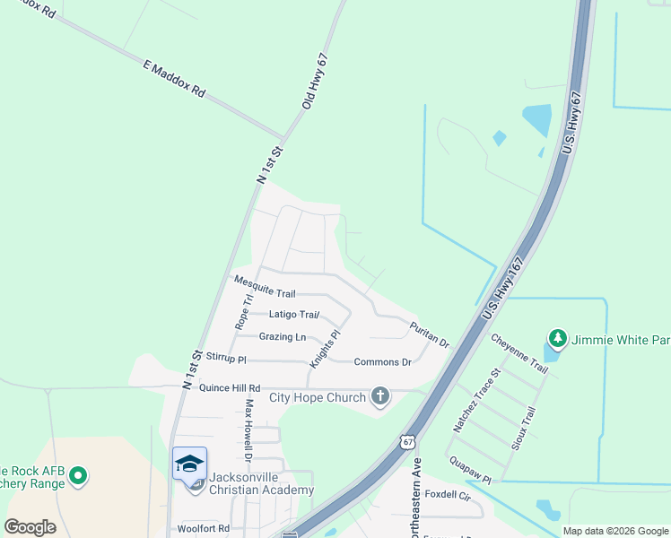 map of restaurants, bars, coffee shops, grocery stores, and more near 1104 Puritan Drive in Jacksonville