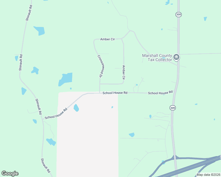 map of restaurants, bars, coffee shops, grocery stores, and more near 195 Amber Circle in Byhalia