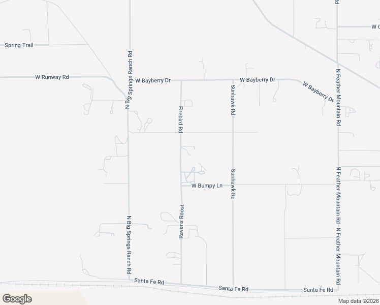 map of restaurants, bars, coffee shops, grocery stores, and more near 24601 Firebird Road in Paulden
