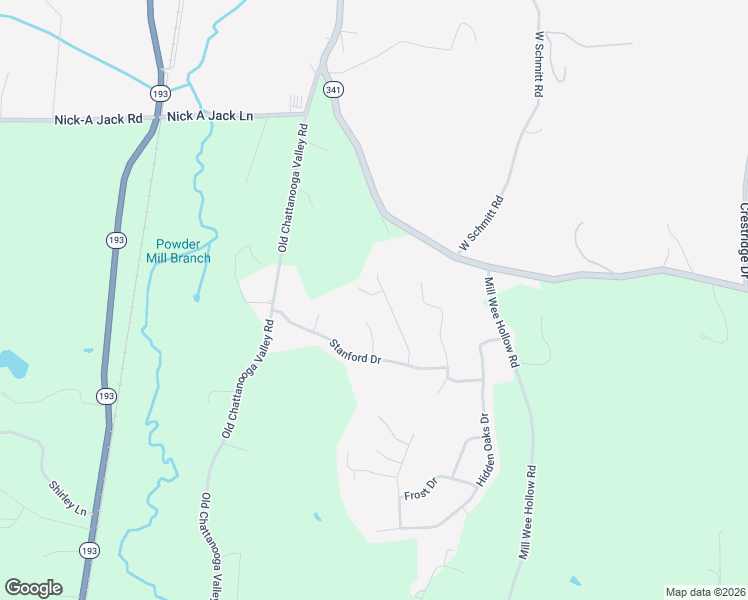 map of restaurants, bars, coffee shops, grocery stores, and more near 21 Duckett Drive in Walker County