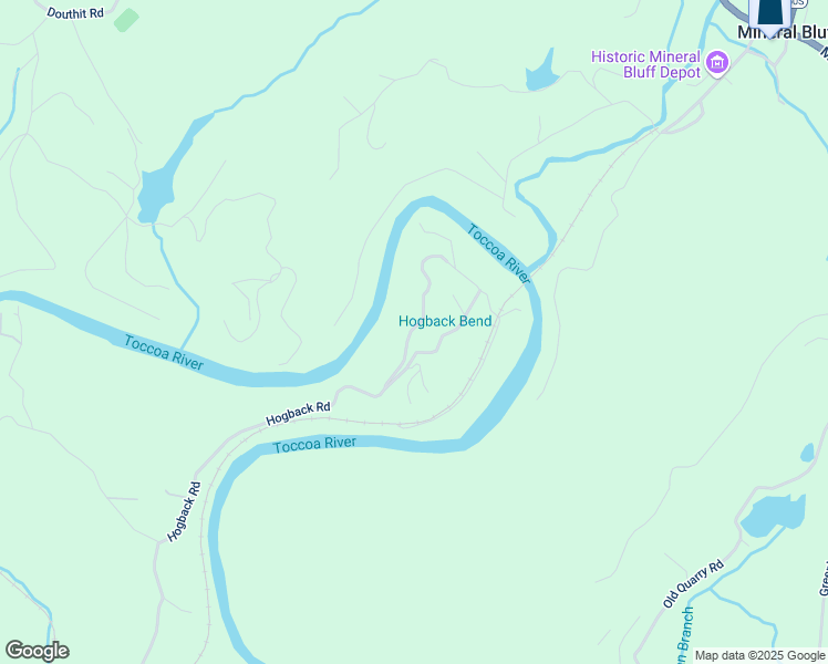 map of restaurants, bars, coffee shops, grocery stores, and more near 140 Riverview Drive in Blue Ridge