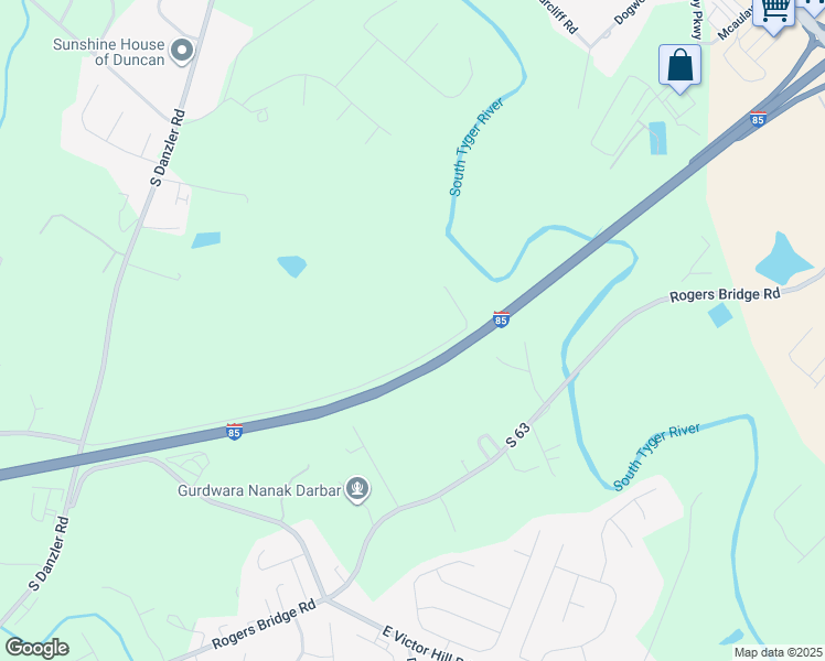 map of restaurants, bars, coffee shops, grocery stores, and more near Victor Hill Road in Duncan