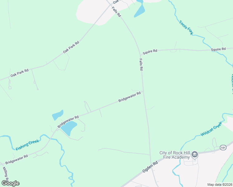 map of restaurants, bars, coffee shops, grocery stores, and more near 2276 Bridgewater Road in Rock Hill