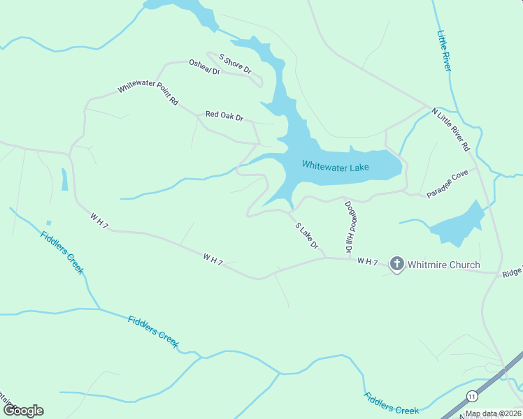 map of restaurants, bars, coffee shops, grocery stores, and more near 310 Whitewater Lake Road in Tamassee