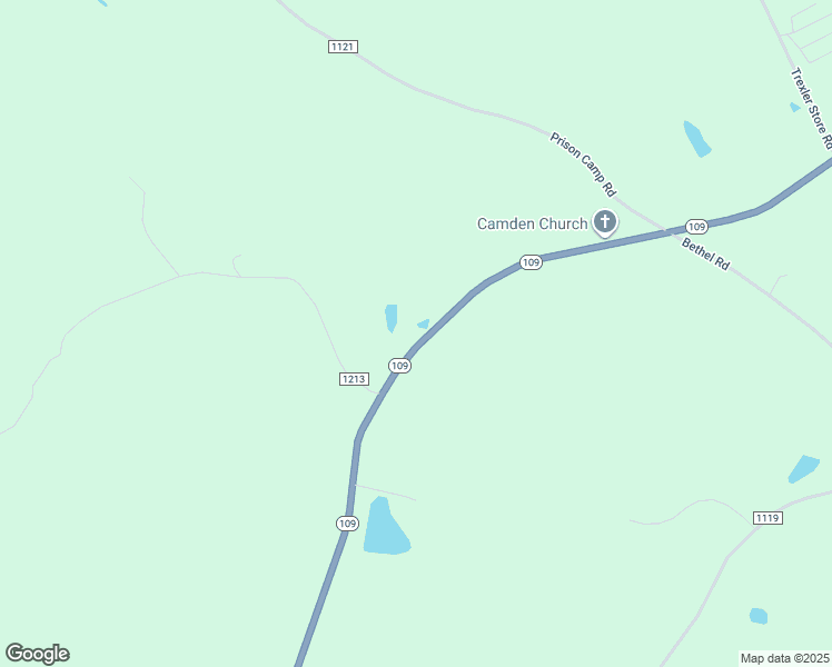 map of restaurants, bars, coffee shops, grocery stores, and more near 6558 North Carolina 109 in Wadesboro