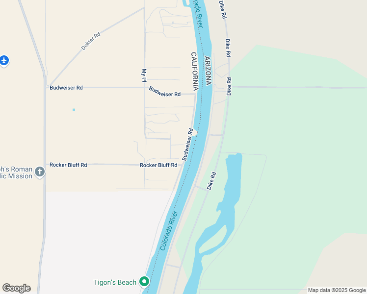 map of restaurants, bars, coffee shops, grocery stores, and more near 4458 Bourbon Street in Needles