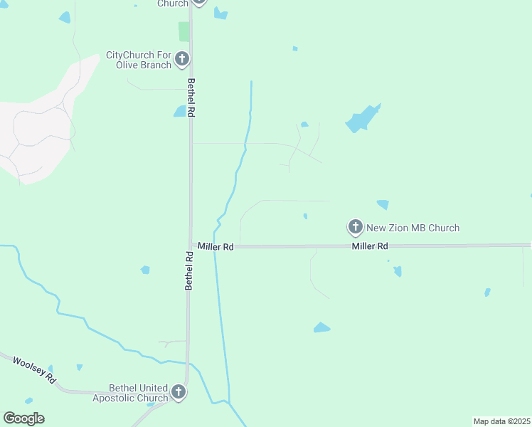 map of restaurants, bars, coffee shops, grocery stores, and more near 11426 Miller Road in Olive Branch