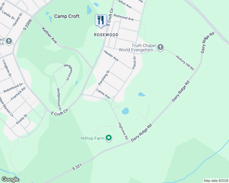 map of restaurants, bars, coffee shops, grocery stores, and more near 1090 Patch Drive in Spartanburg