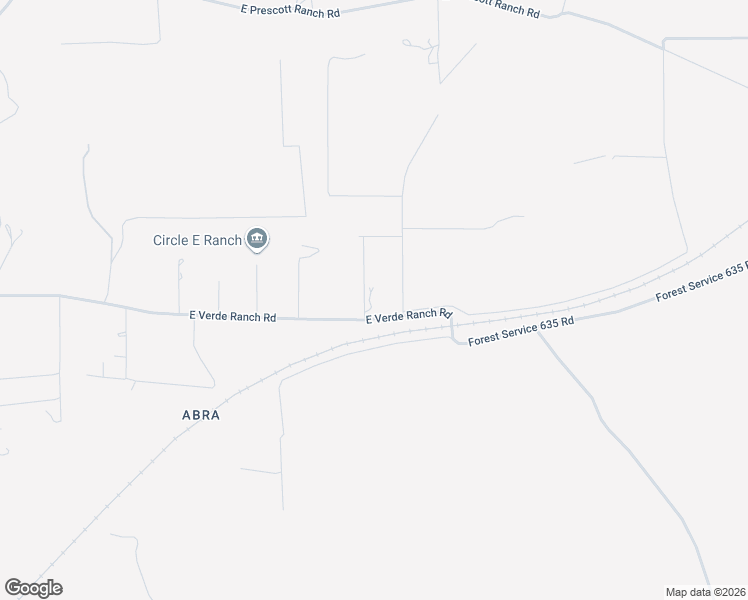 map of restaurants, bars, coffee shops, grocery stores, and more near 1680 East Verde Ranch Road in Paulden