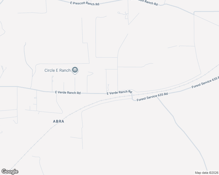 map of restaurants, bars, coffee shops, grocery stores, and more near 1680 East Verde Ranch Road in Paulden