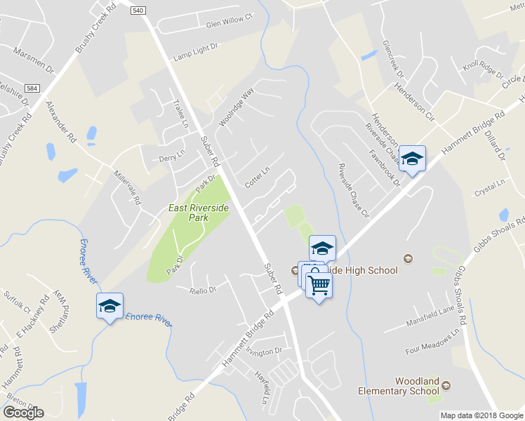 map of restaurants, bars, coffee shops, grocery stores, and more near 27 Gr-Pd-51 in Greer