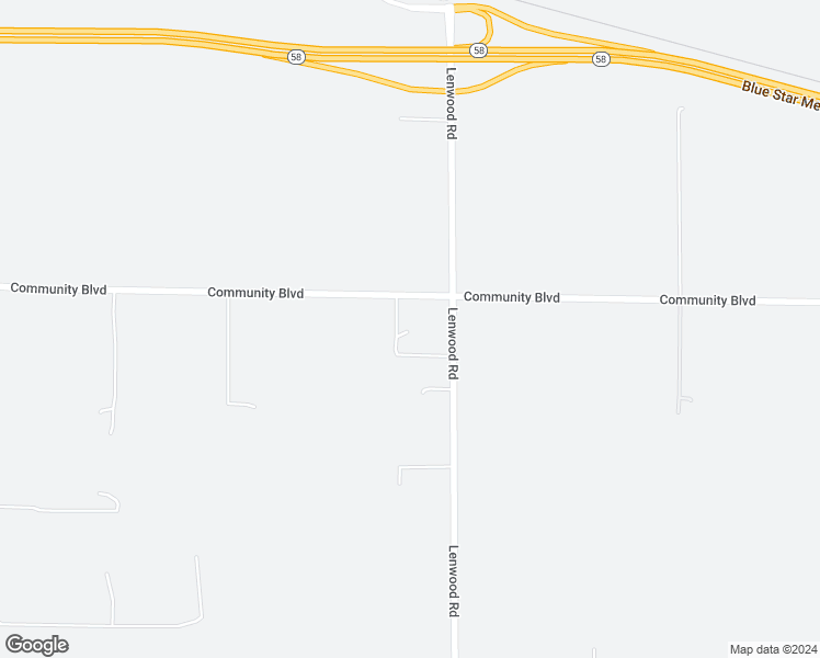 map of restaurants, bars, coffee shops, grocery stores, and more near 24811 Community Boulevard in Hinkley