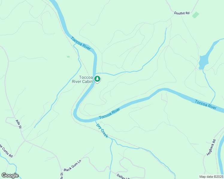 map of restaurants, bars, coffee shops, grocery stores, and more near 415 Moonshine Mountain Road in Mineral Bluff