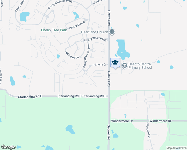 map of restaurants, bars, coffee shops, grocery stores, and more near 3242 North Hartland in Southaven