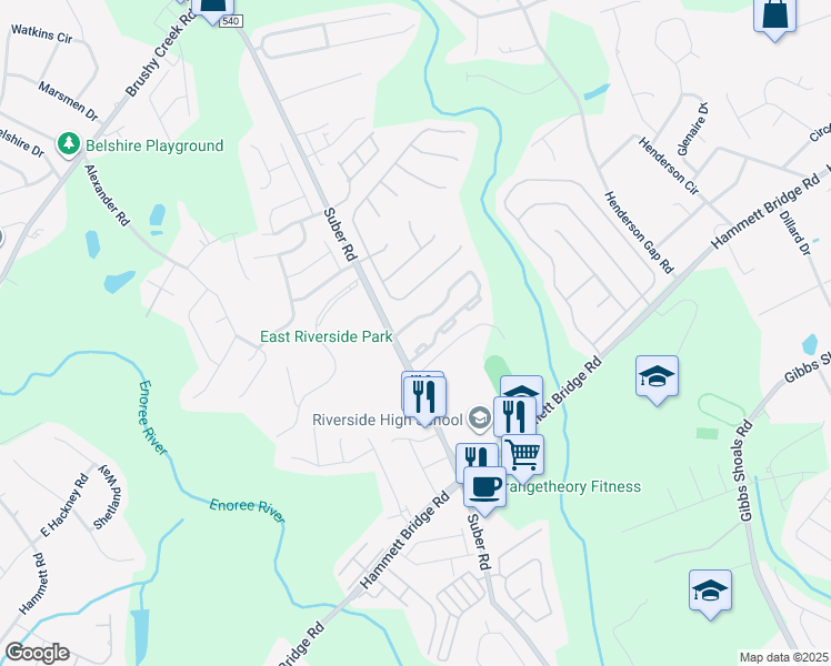 map of restaurants, bars, coffee shops, grocery stores, and more near 221 Gr-Pd-51 in Greer
