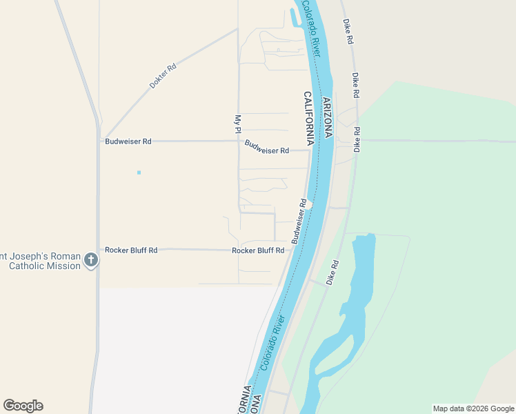 map of restaurants, bars, coffee shops, grocery stores, and more near 4485 Bourbon Street in Needles