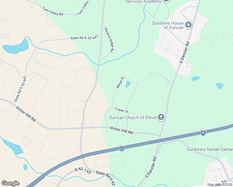 map of restaurants, bars, coffee shops, grocery stores, and more near 522 Mega Drive in Duncan