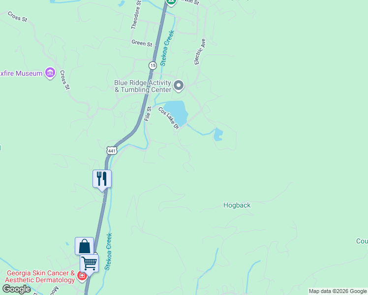 map of restaurants, bars, coffee shops, grocery stores, and more near 169 Larry Lane in Clayton