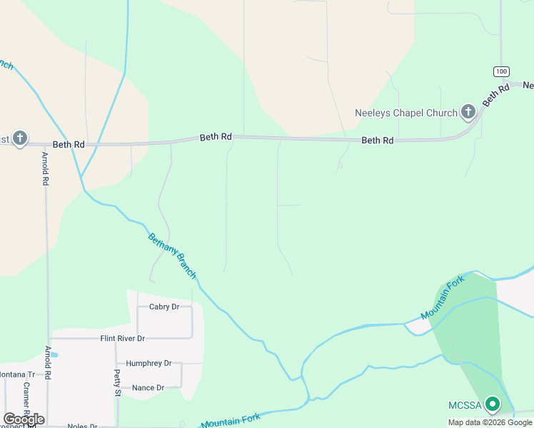 map of restaurants, bars, coffee shops, grocery stores, and more near 626 Beth Road in New Market