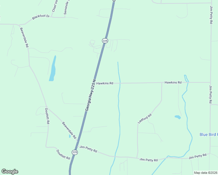 map of restaurants, bars, coffee shops, grocery stores, and more near 866 Hawkins Road in Crandall