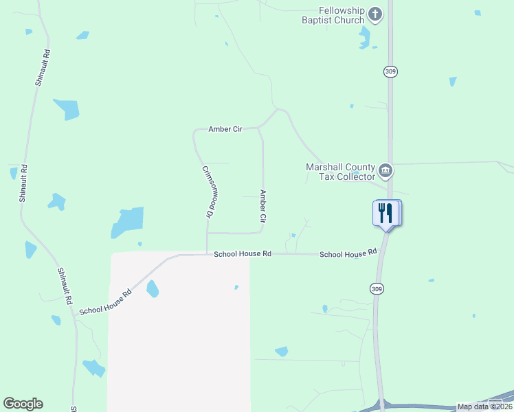 map of restaurants, bars, coffee shops, grocery stores, and more near 11 Starwood Cove in Byhalia