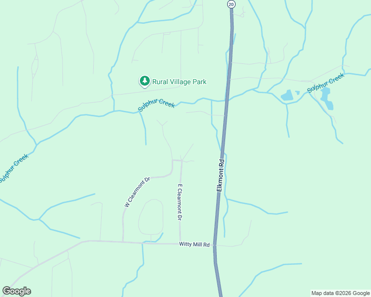 map of restaurants, bars, coffee shops, grocery stores, and more near 23941 East Clearmont Drive in Elkmont