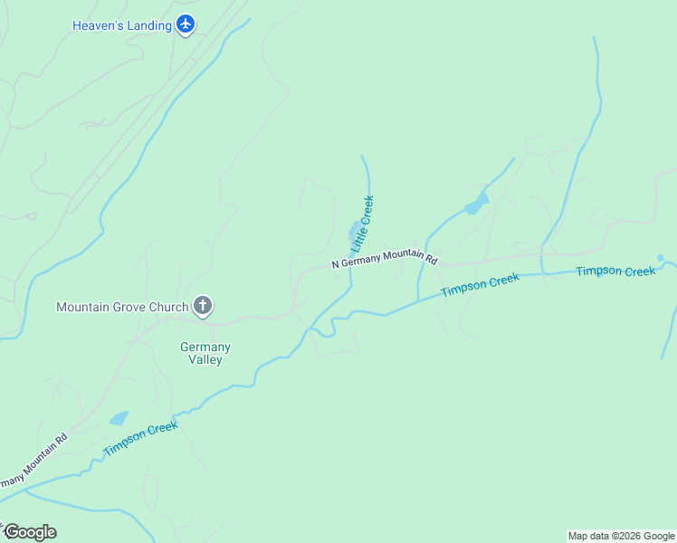 map of restaurants, bars, coffee shops, grocery stores, and more near 1268 North Germany Road in Clayton