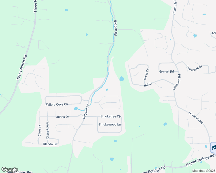 map of restaurants, bars, coffee shops, grocery stores, and more near 167 Fieldstone Drive in Ringgold