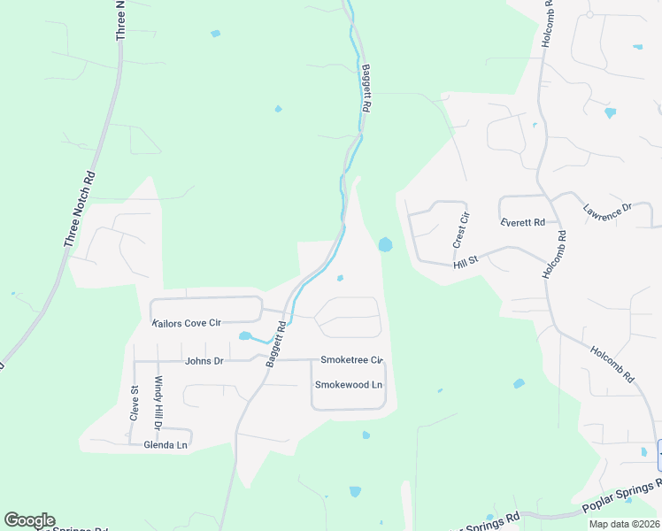 map of restaurants, bars, coffee shops, grocery stores, and more near 167 Fieldstone Drive in Ringgold