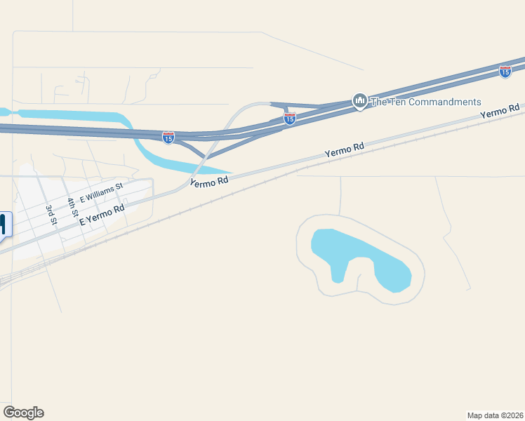 map of restaurants, bars, coffee shops, grocery stores, and more near 39437 Mountain View Road in Yermo
