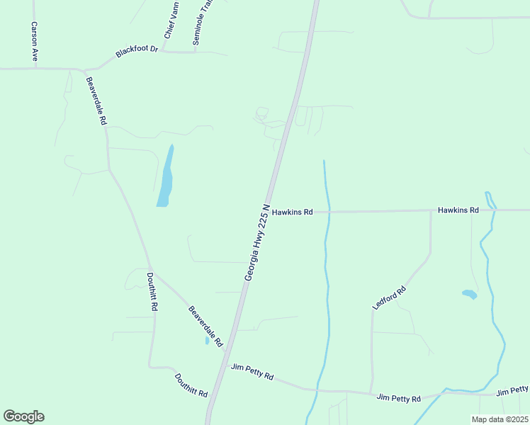 map of restaurants, bars, coffee shops, grocery stores, and more near 10478 Georgia Highway 225 North in Crandall
